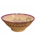 Ciotola artigianale marocchina di Safi - dipinta a mano in terracotta viola
