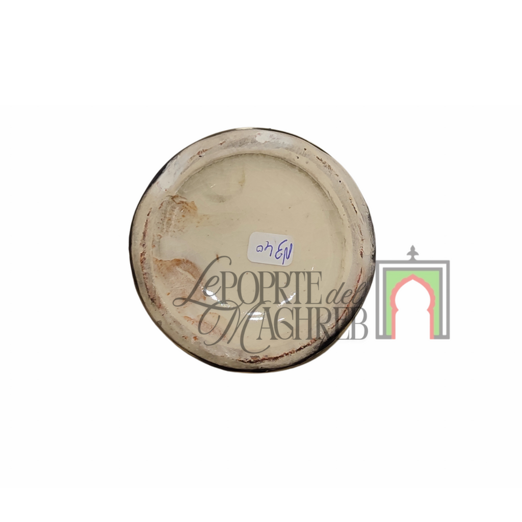 Tazza artigianale marocchina di Safi - dipinta a mano in terracotta multicolore #2