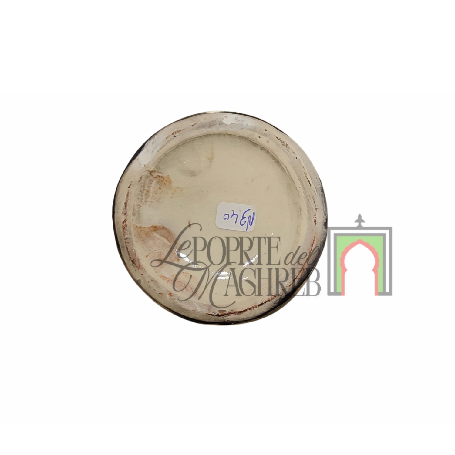 Tazza artigianale marocchina di Safi - dipinta a mano in terracotta multicolore #2