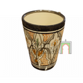 Tazza artigianale marocchina di Safi - dipinta a mano in terracotta multicolore #2