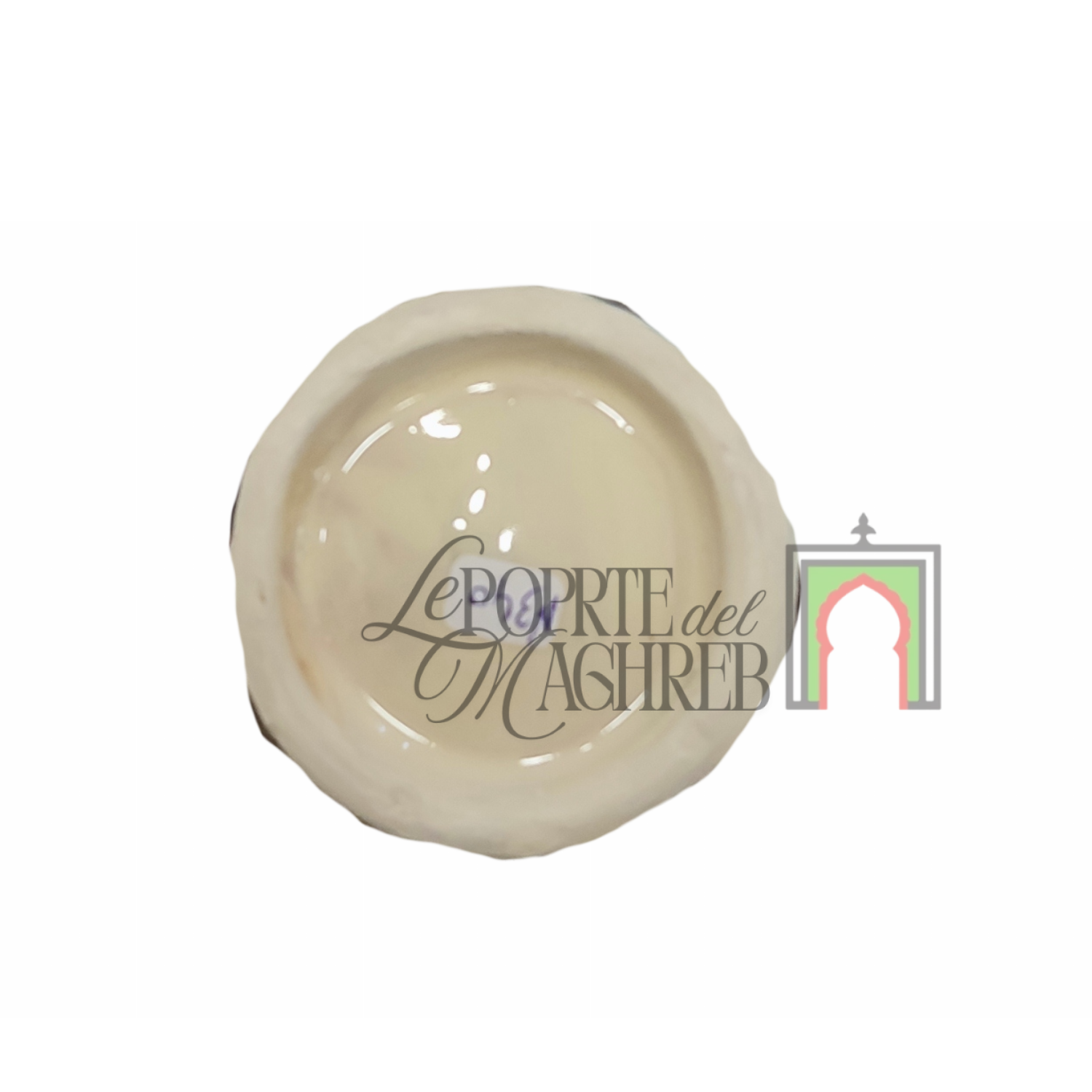 Tazza artigianale marocchina di Safi - dipinta a mano in terracotta multicolore #3